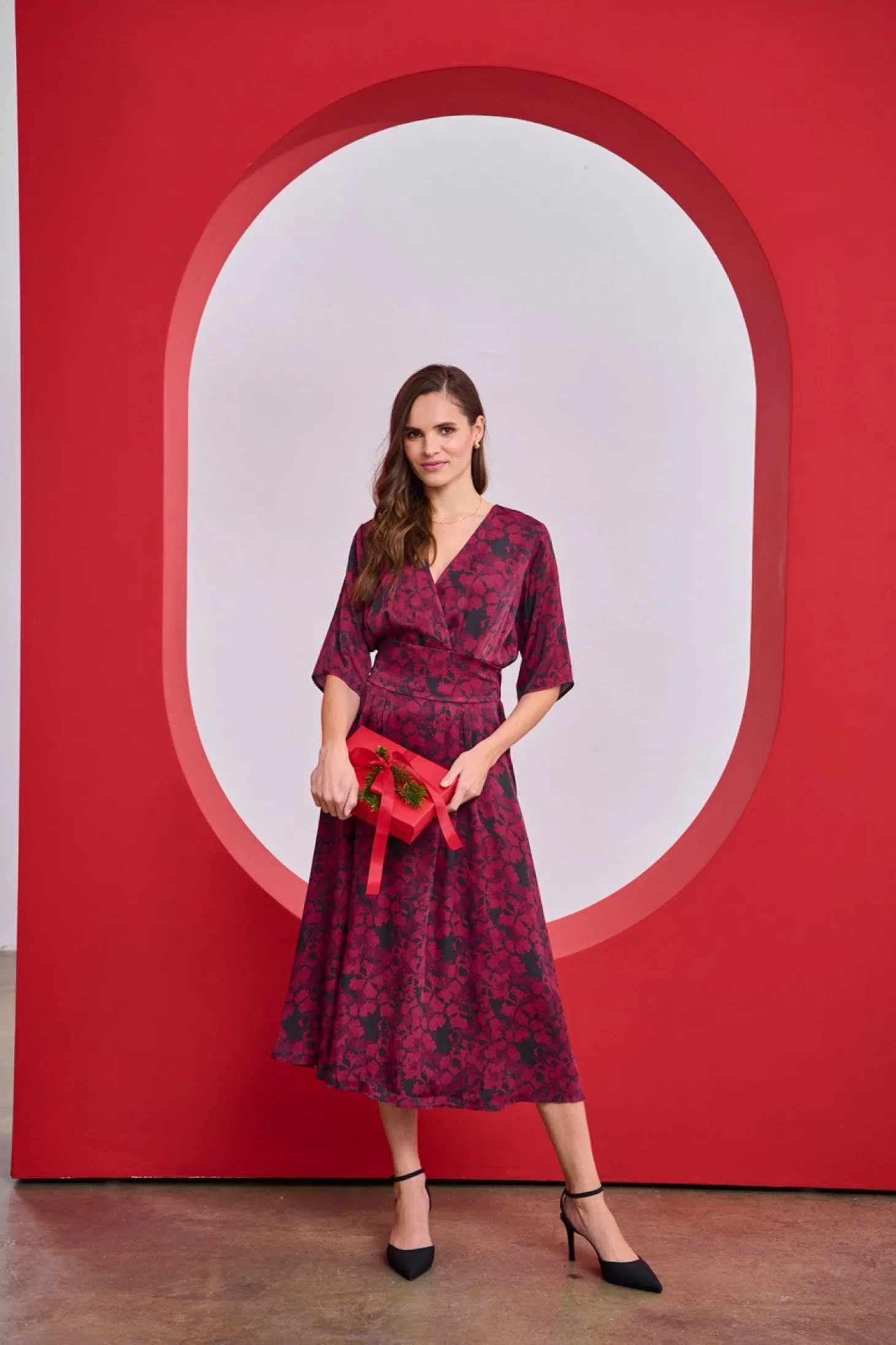 Sukienka midi Cranberry Spark