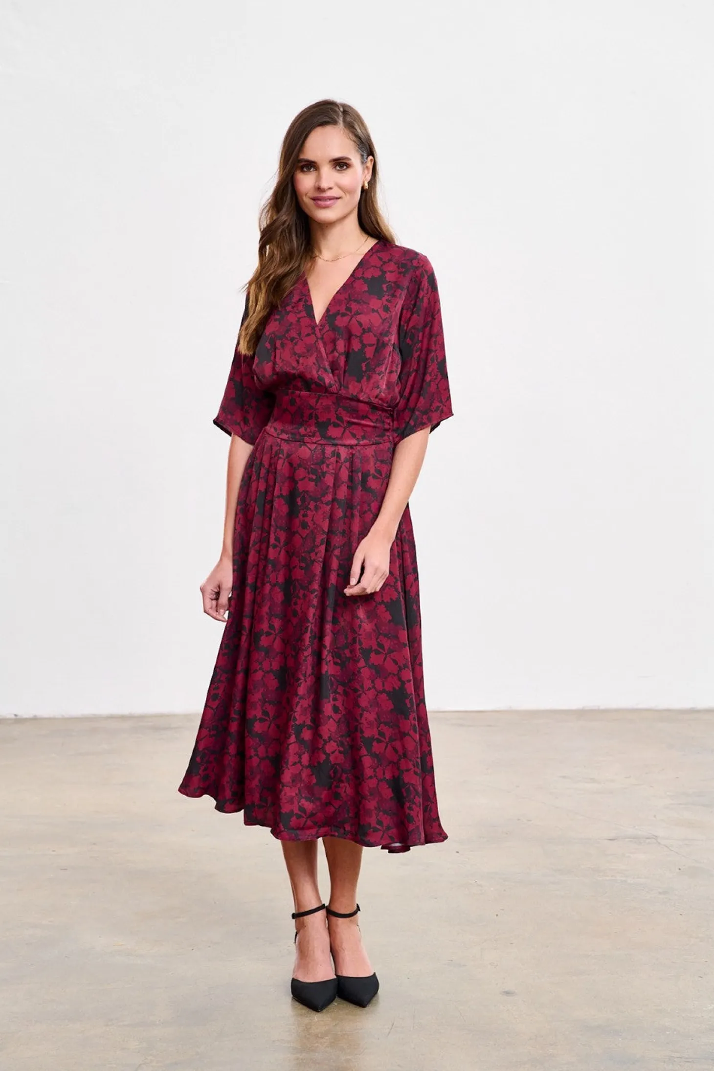 Sukienka midi Cranberry Spark