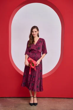 Sukienka midi Cranberry Spark