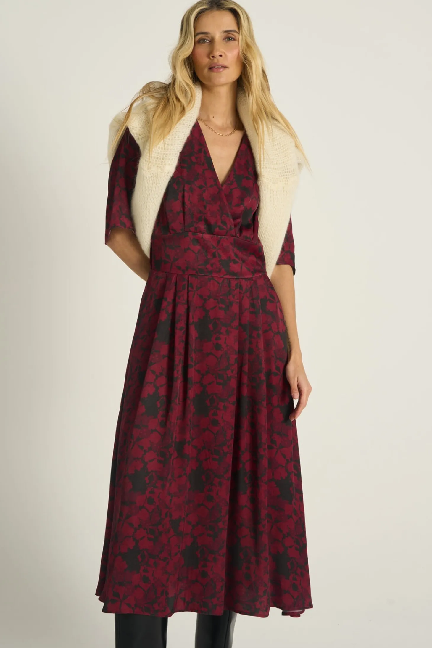 Sukienka midi Cranberry Spark
