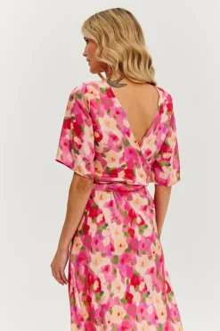 Sukienka midi dwustronna Fleurette