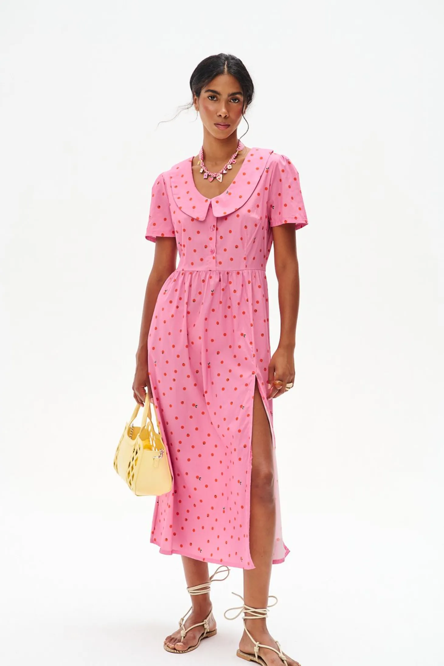 Sukienka midi Pink Pomodorini