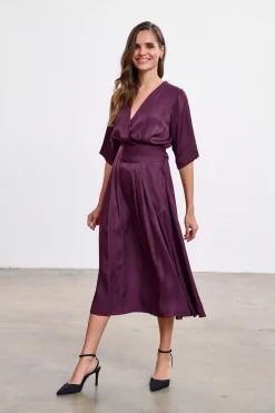 Sukienka midi Plum Affair