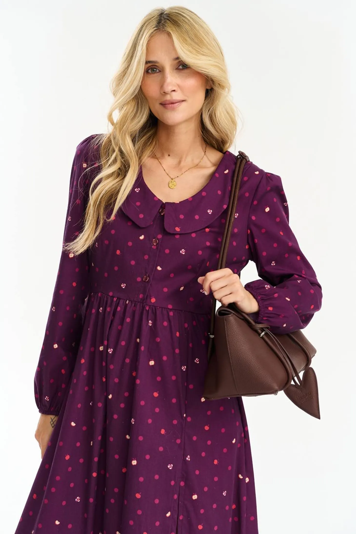 Sukienka midi Plum Funghetti