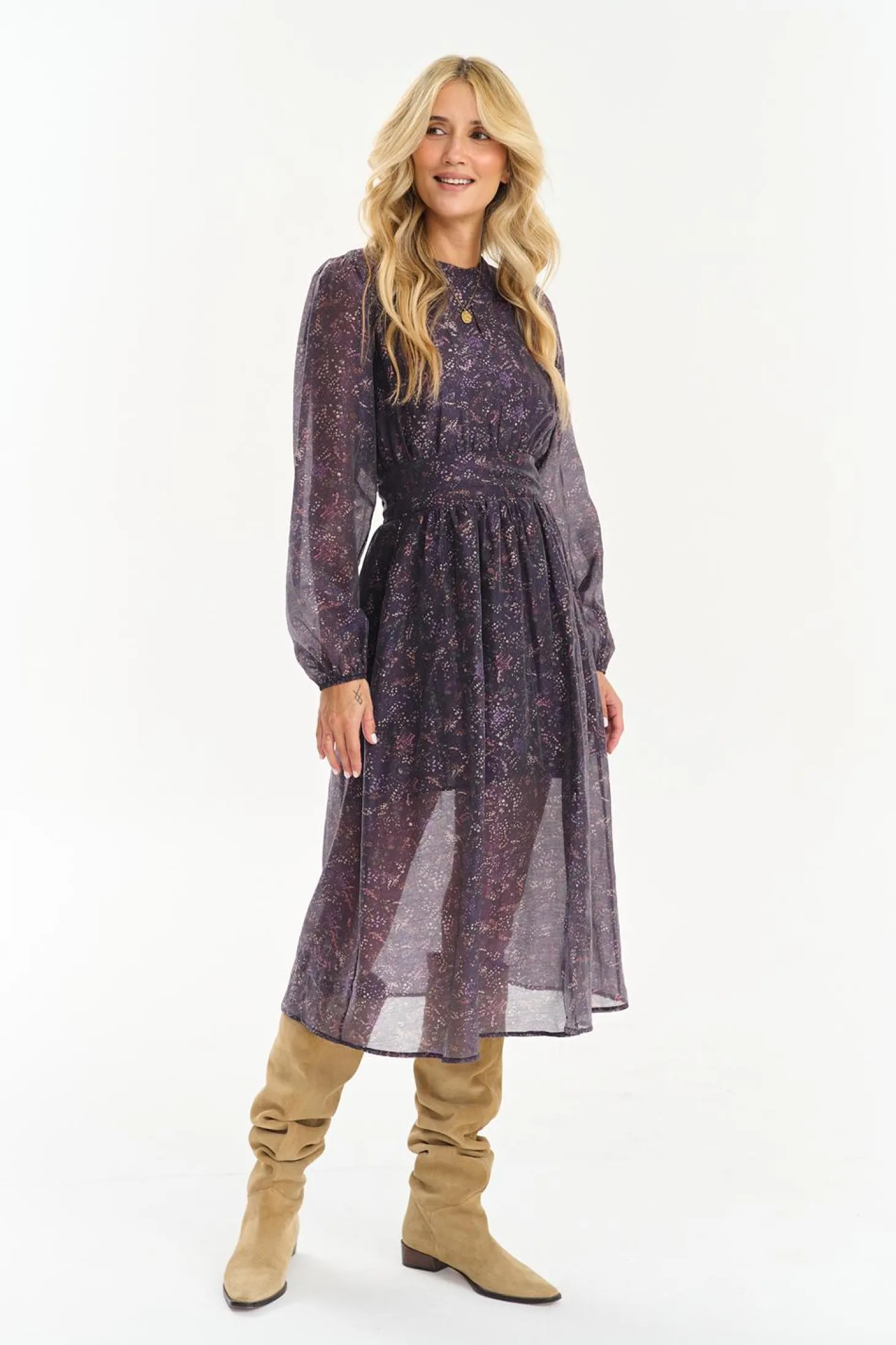 Sukienka midi Plum Perfect