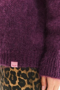 Sweter moherowy z golfem Nocturne