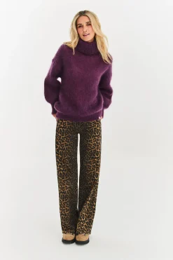 Sweter moherowy z golfem Nocturne