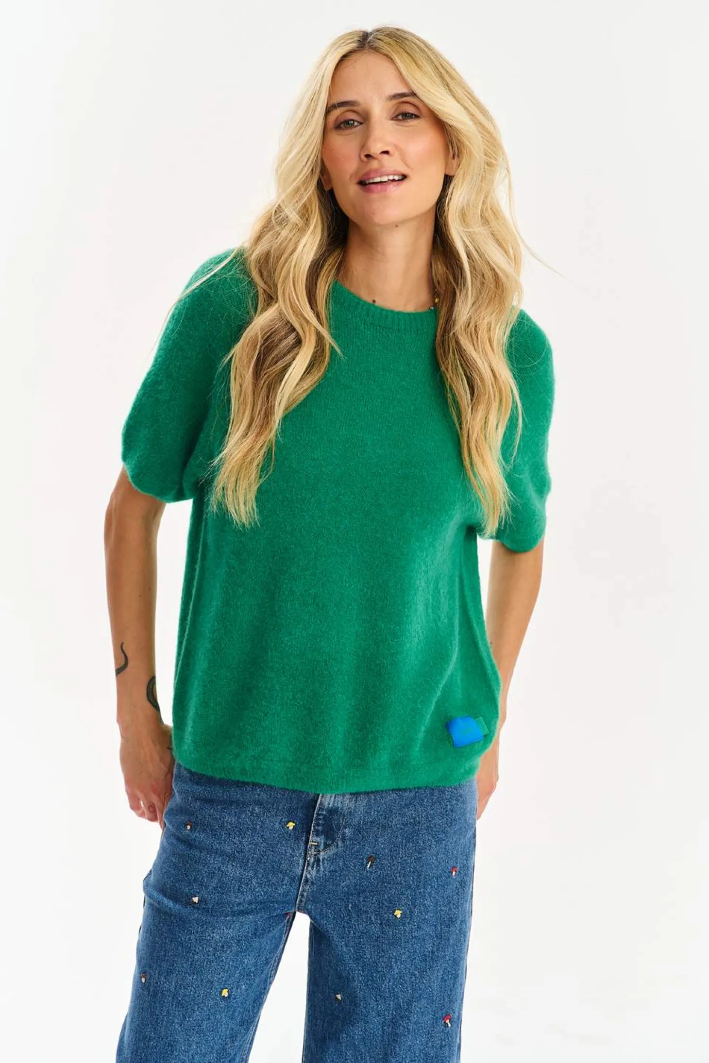 Sweter z krótkim rękawem Jadeite