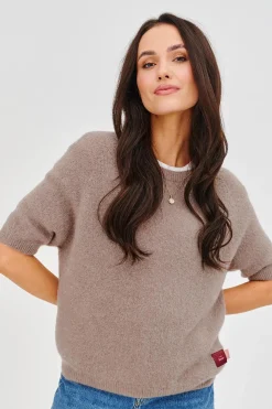 Sweter z krótkim rękawem Soft Cappuccino