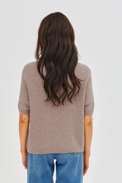 Sweter z krótkim rękawem Soft Cappuccino