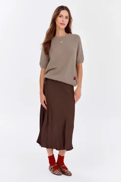 Sweter z krótkim rękawem Soft Cappuccino