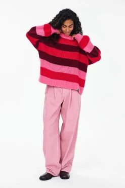 Sweter z wełną Berry Flame