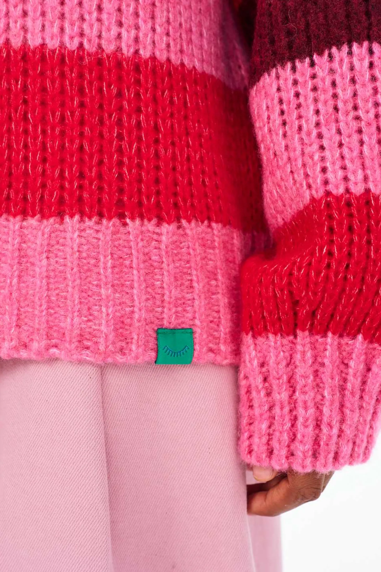 Sweter z wełną Berry Flame