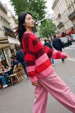 Sweter z wełną Berry Flame