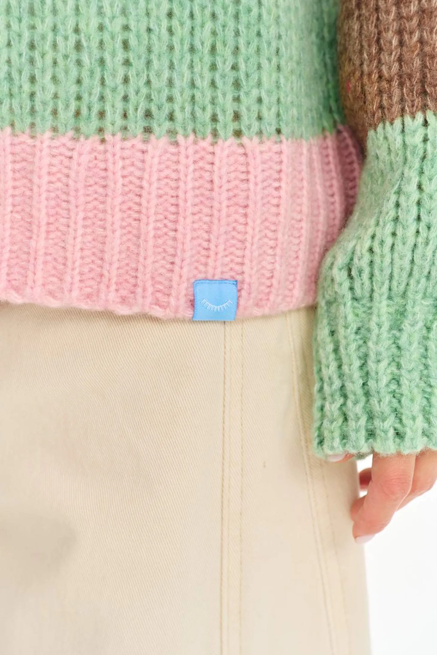 Sweter z wełną Matcha Mousse