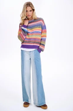 Sweter z wełną Retro Glam