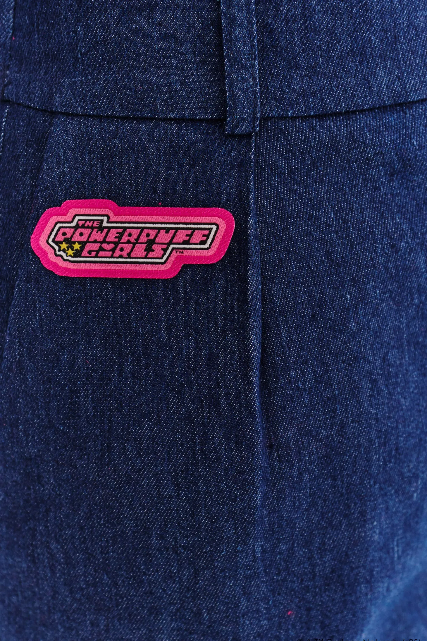 Szerokie spodnie jeansowe Powerpuff Girls