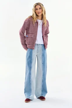 Szerokie spodnie jeansowe Secret Shine