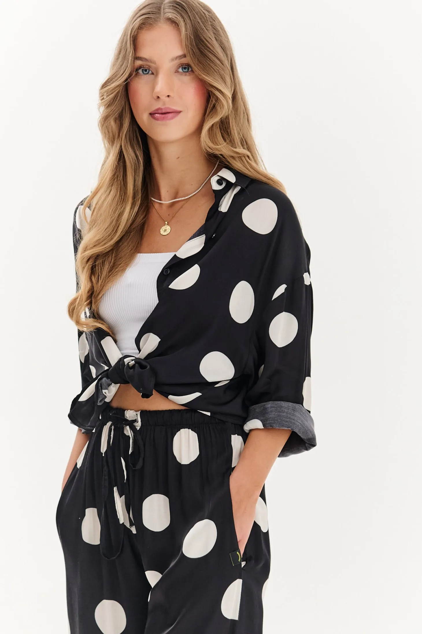 Szerokie spodnie Lucky Dots