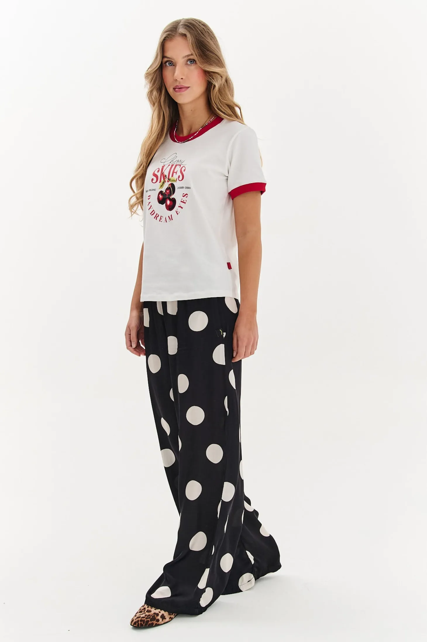 Szerokie spodnie Lucky Dots