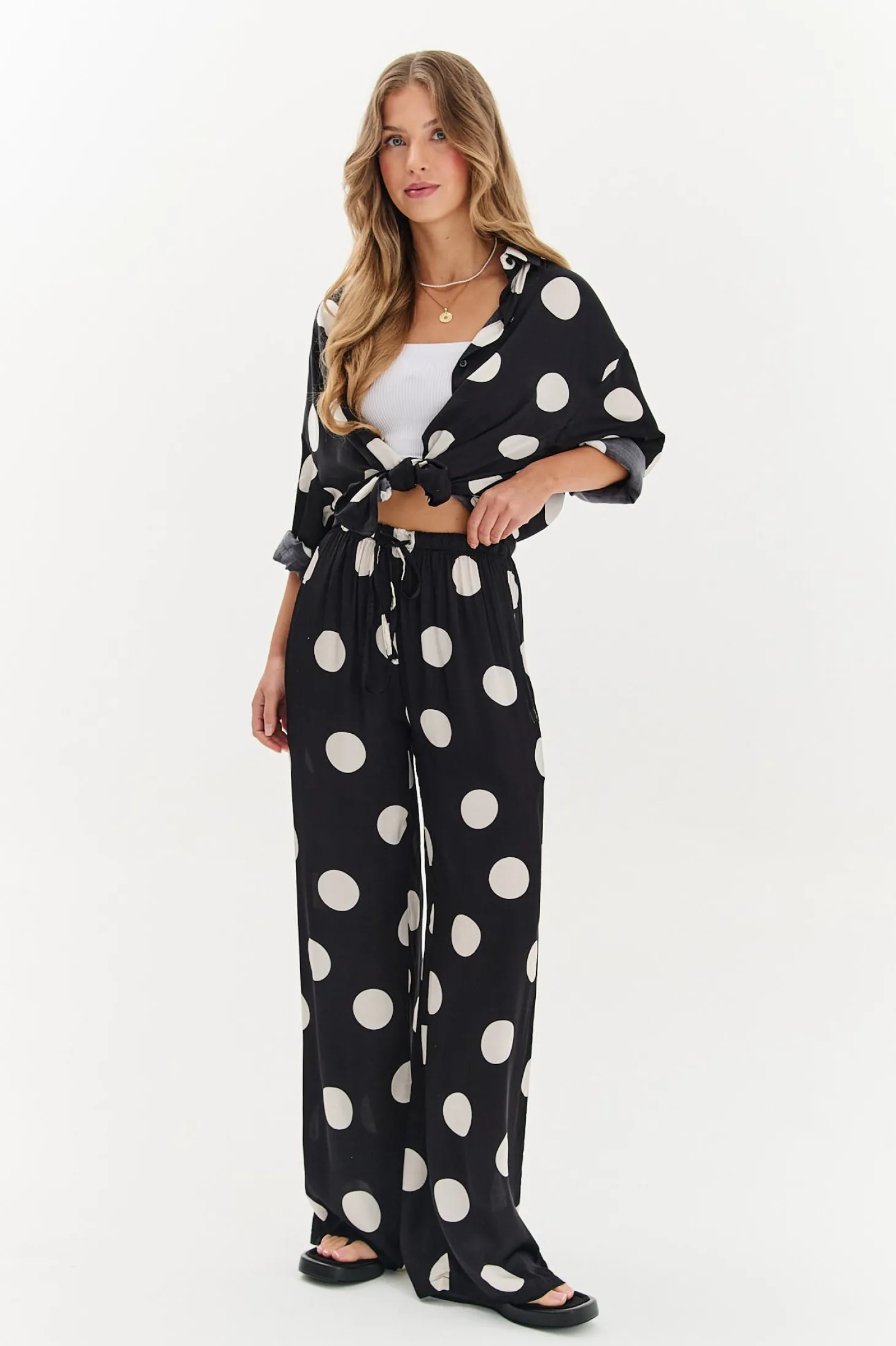 Szerokie spodnie Lucky Dots