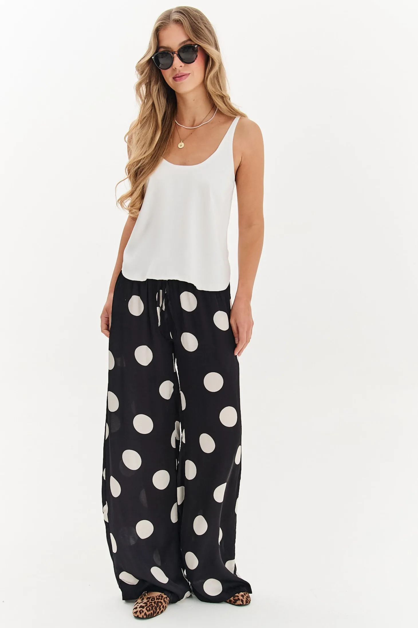 Szerokie spodnie Lucky Dots