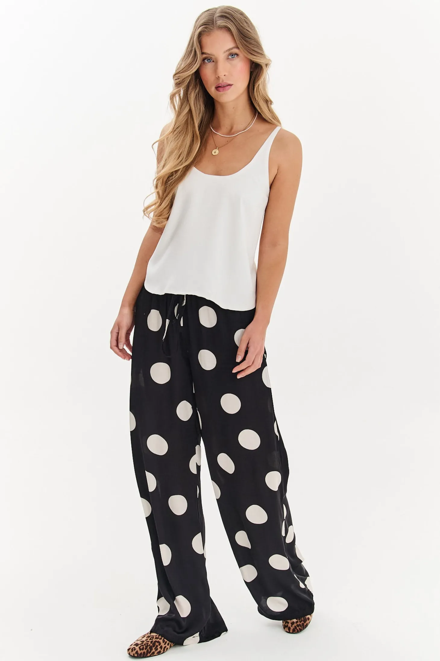 Szerokie spodnie Lucky Dots