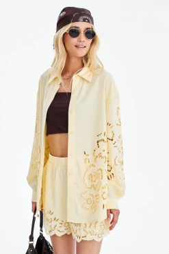 Szorty z lnem Soft Escape