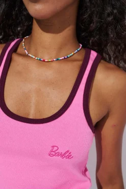 Top bokserka Barbie Still Pink