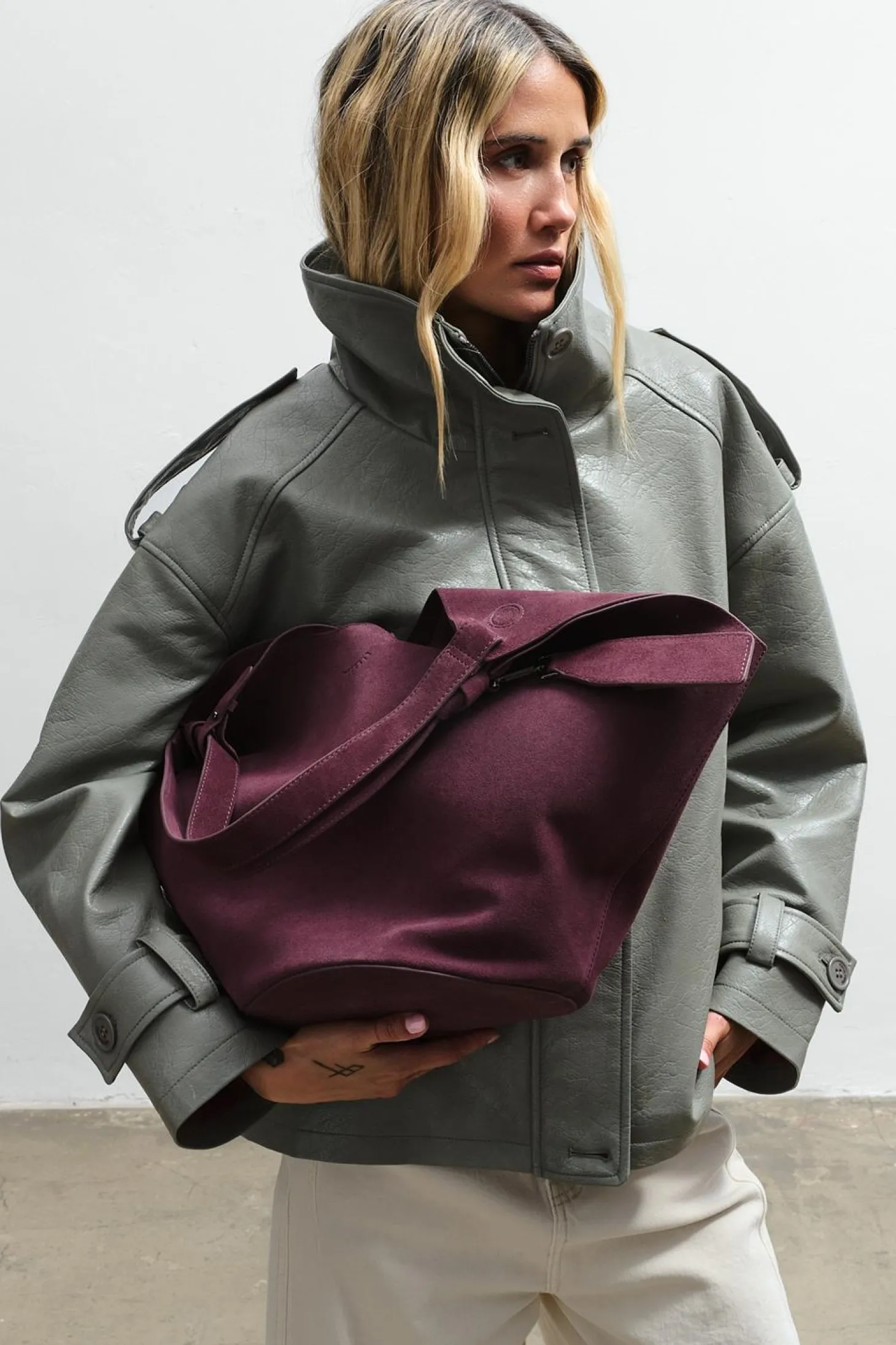 Torba skórzana zamszowa Pure Dimension