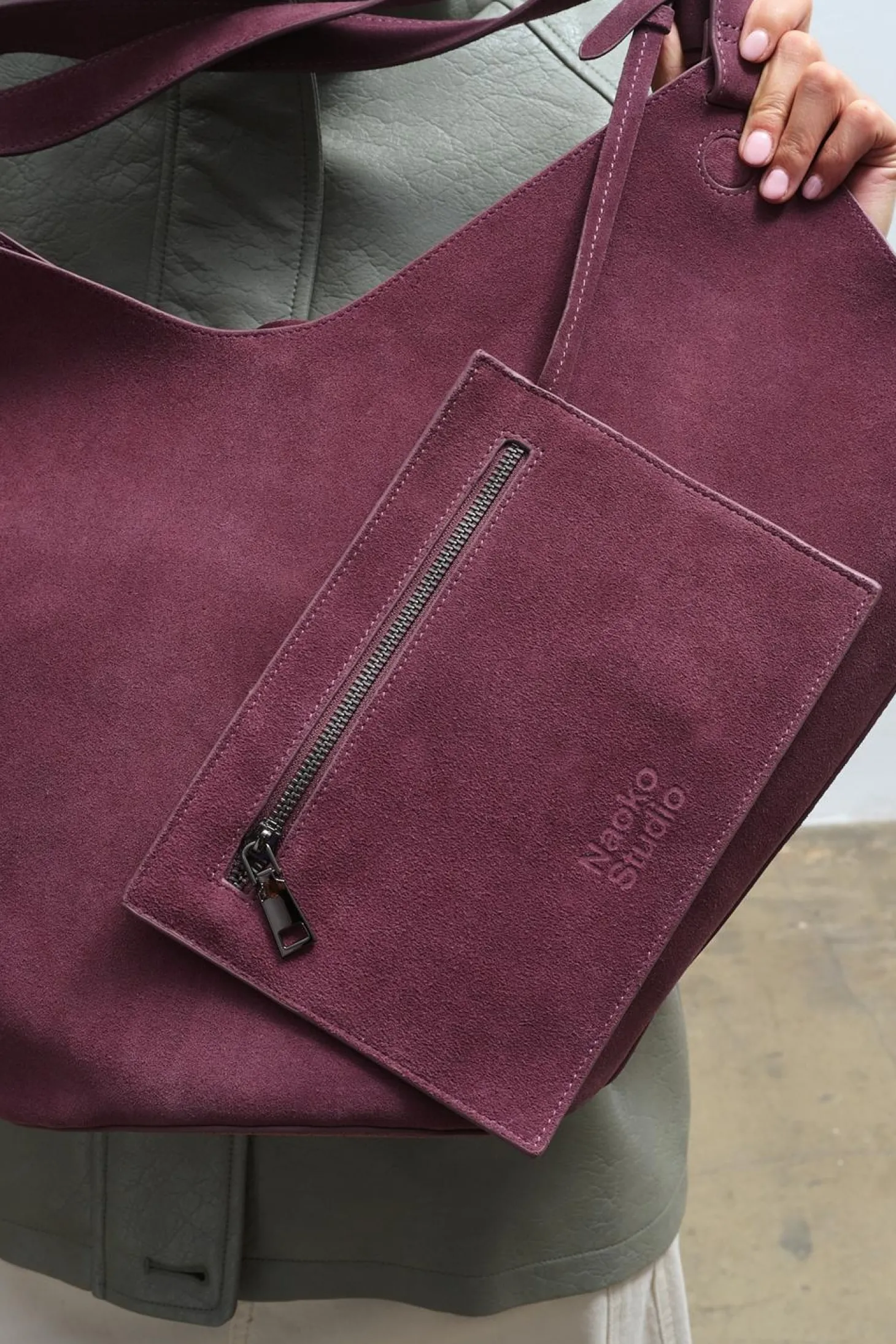 Torba skórzana zamszowa Pure Dimension