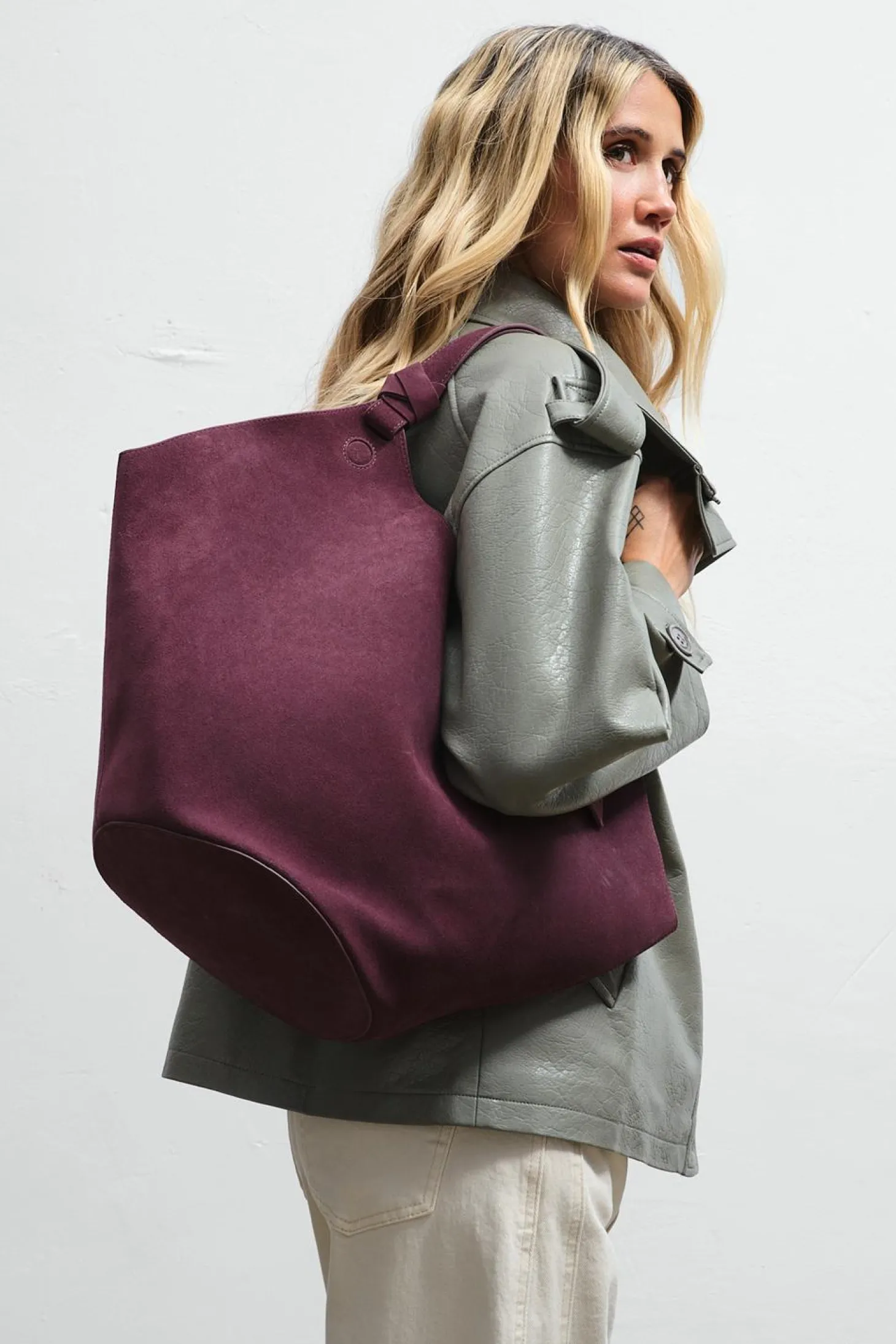 Torba skórzana zamszowa Pure Dimension