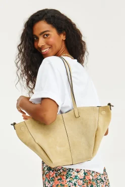 Torebka skórzana typu shopper Silky Glow