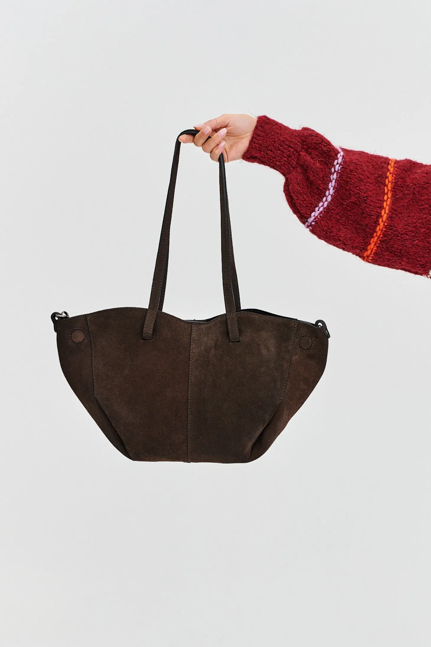 Torebka skórzana typu shopper Chocolate Glow