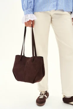 Torebka skórzana typu shopper Chocolate Glow